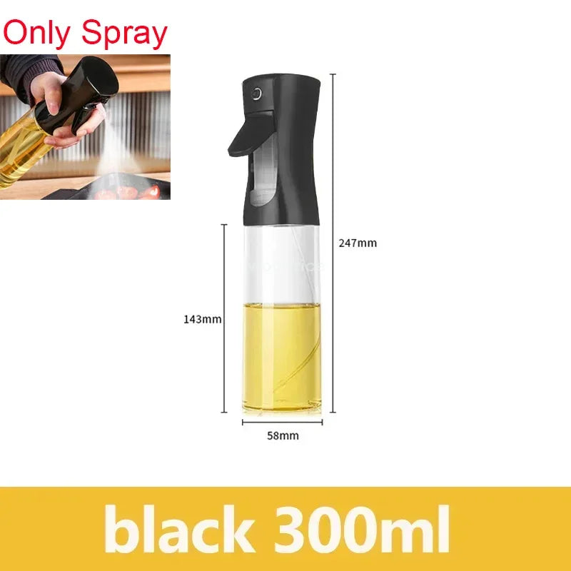 Oil Spray Bottle Set - Kitchen Cooking Sprayer (2 Pack Gray)