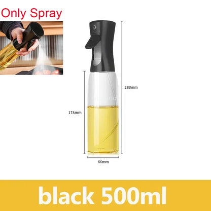 Oil Spray Bottle Set - Kitchen Cooking Sprayer (2 Pack Gray)